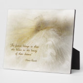 白い額の夢 フォトプラーク (側面)