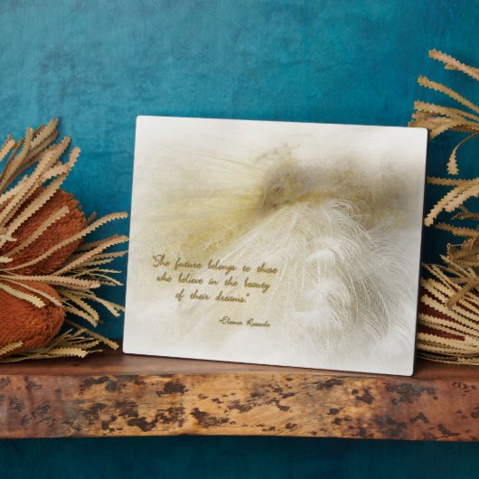 白い額の夢 フォトプラーク (側面)