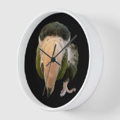 白い額縁のベークスヌーター時計 壁時計 (傾斜)