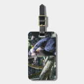 白い顔のカプチンモンキー用プラビダ ラゲッジタグ (正面縦)