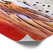 白い顔の美しいバーンドクロウ ポスター (角)