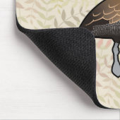 白い顔をした口笛のアヒル マウスパッド (コーナー)