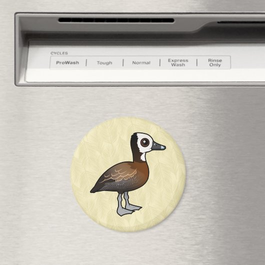白い顔をした口笛のアヒル マグネット (インサイチュ (食洗機))