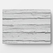 白い風化木材 フォトプラーク (正面)