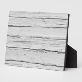 白い風化木材 フォトプラーク (側面)