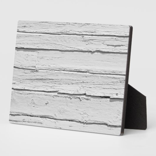 白い風化木材 フォトプラーク (側面)