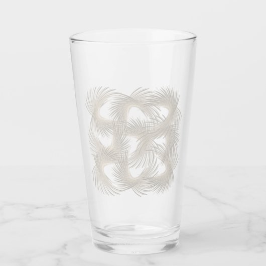 白い飛んでいる羽 タンブラーグラス (正面)