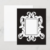白い飾り枠 (正面/裏面)