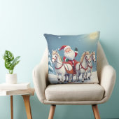 白い馬が引くサンタ|過去記事 クッション (椅子)