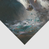 白い馬と婦人 薄葉紙 (詳細)