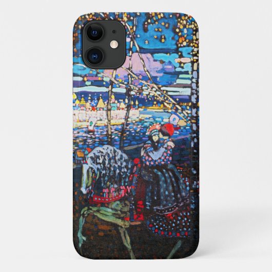 白い馬に乗るカップルWassily Kandinsky Case-Mate iPhoneケース (裏面)