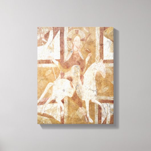 白い馬の上のキリスト キャンバスプリント (正面)