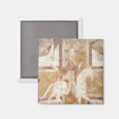 白い馬の上のキリスト マグネット (正面/裏面)