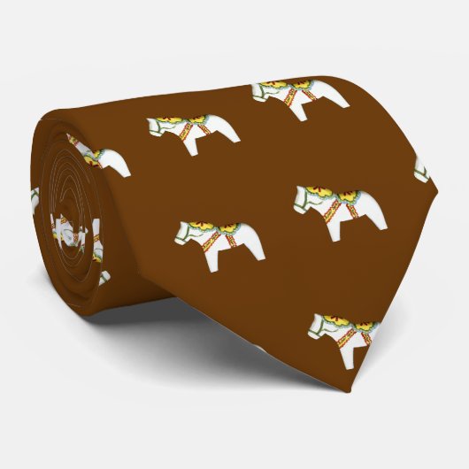 白い馬ネクタイ ネクタイ (ロール)