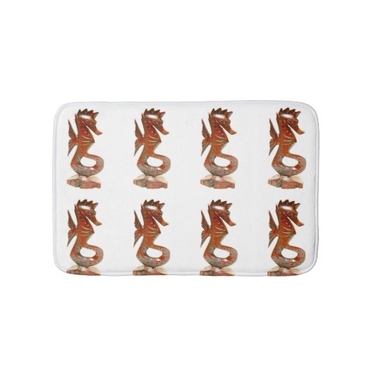 白い馬 バスマット (正面)