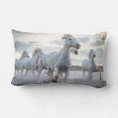 白い馬 ランバークッション (裏面)