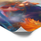 白い髪のエーテルの女性 ポスター (角)