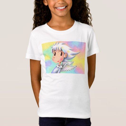 白い髪の天使 Tシャツ (正面)