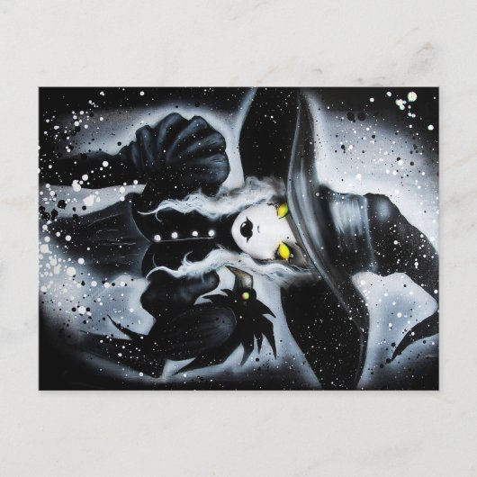 白い魔女はがき ポストカード (正面)