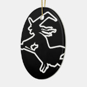 白い魔女 セラミックオーナメント (左)