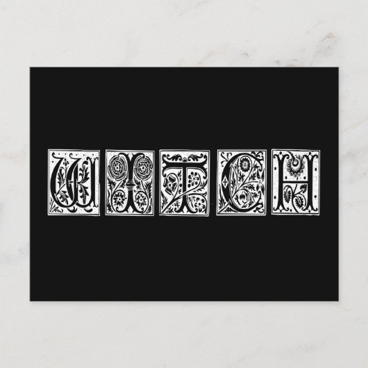 白い魔女 ポストカード (正面)