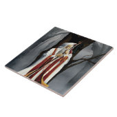 白い魔法使いの樺の木のファンタジー タイル (側面)