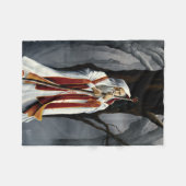 白い魔法使い フリースブランケット (正面(横))