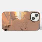 白い魚の幽霊たちの雪 iPhoneケース (裏面横)