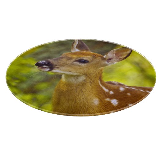 白い魚、モンタナ、米国のオジロ鹿シカの子鹿 カッティングボード (角)