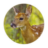 白い魚、モンタナ、米国のオジロ鹿シカの子鹿 カッティングボード (正面)