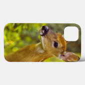 白い魚、モンタナ、米国のオジロ鹿シカの子鹿 Case-Mate iPhoneケース (裏面 (横))