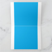 白い鮮やか雲が少し散らばった青空 カード (内部)