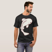 白い鯉 Tシャツ (正面フル)