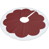 白い鱗片状のエッジを持つ任意の色 ブラッシュドポリエステルツリースカート (アングル)