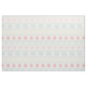 白い鳥のパターン，ドット，足跡，花， ファブリック (ファットクウォーター)