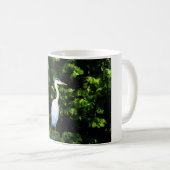 白い鳥のマグカップ コーヒーマグカップ (正面右)