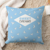 白い鳥。 クッション (ブランケット)