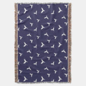 白い鳥。 スローブランケット (正面縦)