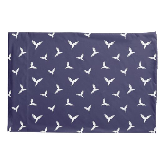 白い鳥。 枕カバー (裏面)