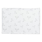 白い鳥。 枕カバー (裏面)