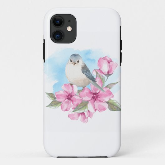 白い鳥。水彩春 Case-Mate iPhoneケース (裏面)