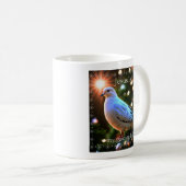 白い鳩とイエスが私の導き手だ コーヒーマグカップ (正面右)