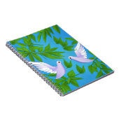 白い鳩のペア ノートブック (右側)