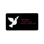 白い鳩の光 ラベル (正面)