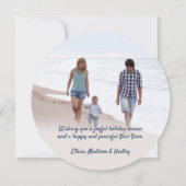 白い鳩の平和のユニーク鳥ラウンド1写真海軍 シーズンカード (裏面)