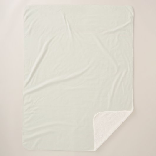 白い鳩の無地の色 シェルパブランケット (正面)