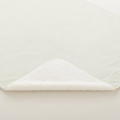 白い鳩の無地の色 シェルパブランケット (3/4)