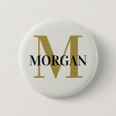 白い鳩の無地の色 缶バッジ (正面)