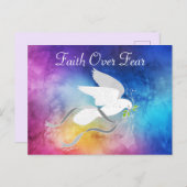 白い鳩はがき ポストカード (正面/裏面)