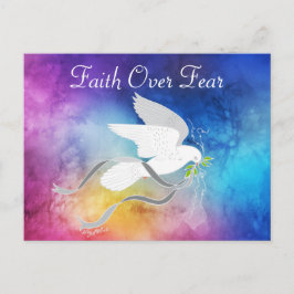 白い鳩はがき ポストカード